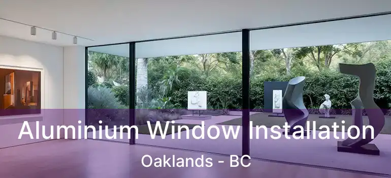  Aluminium Window Installation Oaklands - BC