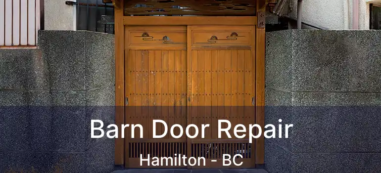  Barn Door Repair Hamilton - BC