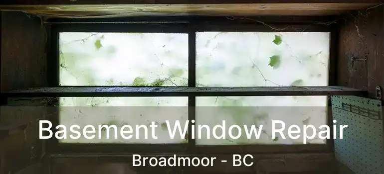  Basement Window Repair Broadmoor - BC