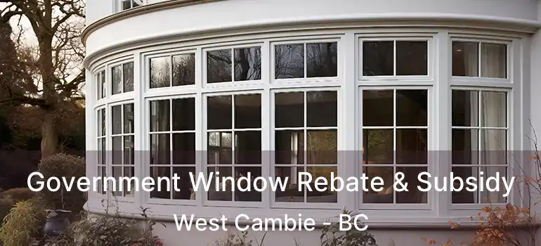  Government Window Rebate & Subsidy West Cambie - BC