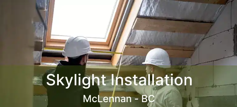  Skylight Installation McLennan - BC