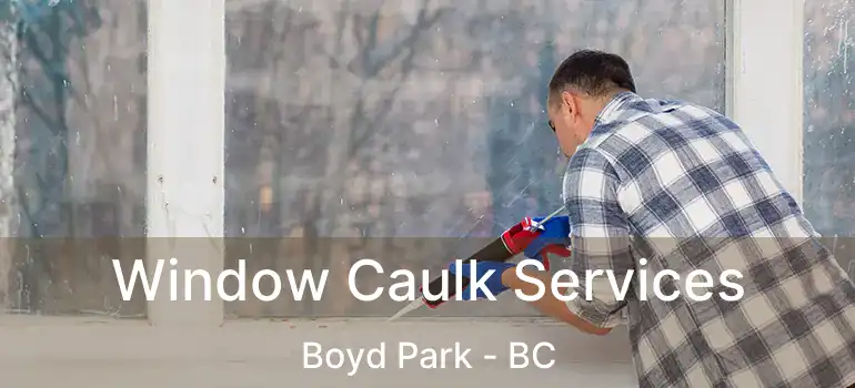  Window Caulk Services Boyd Park - BC