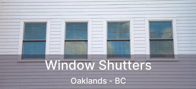  Window Shutters Oaklands - BC